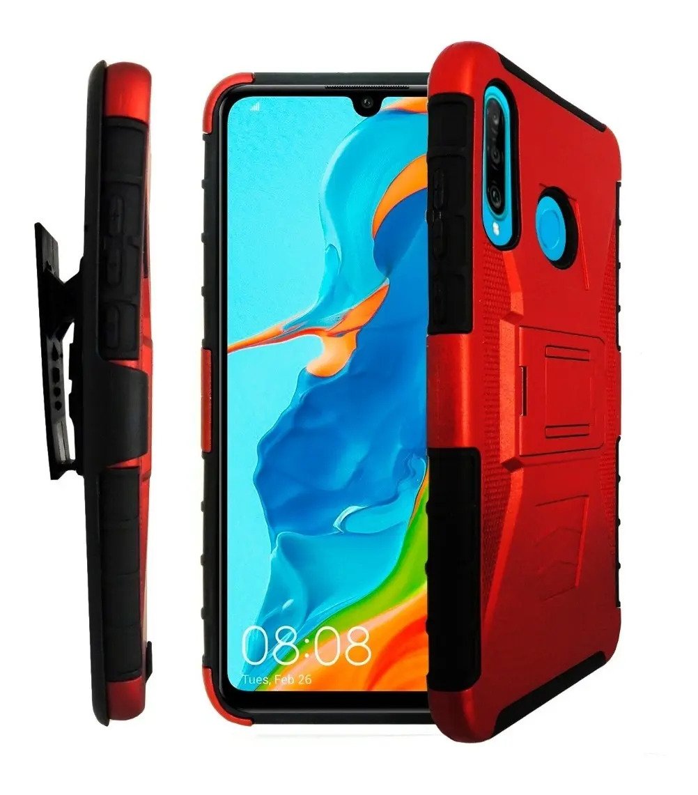 Imagen 6 de 7 de Funda Uso Rudo 3 En 1 Colores Samsung Huawei P30 Lite