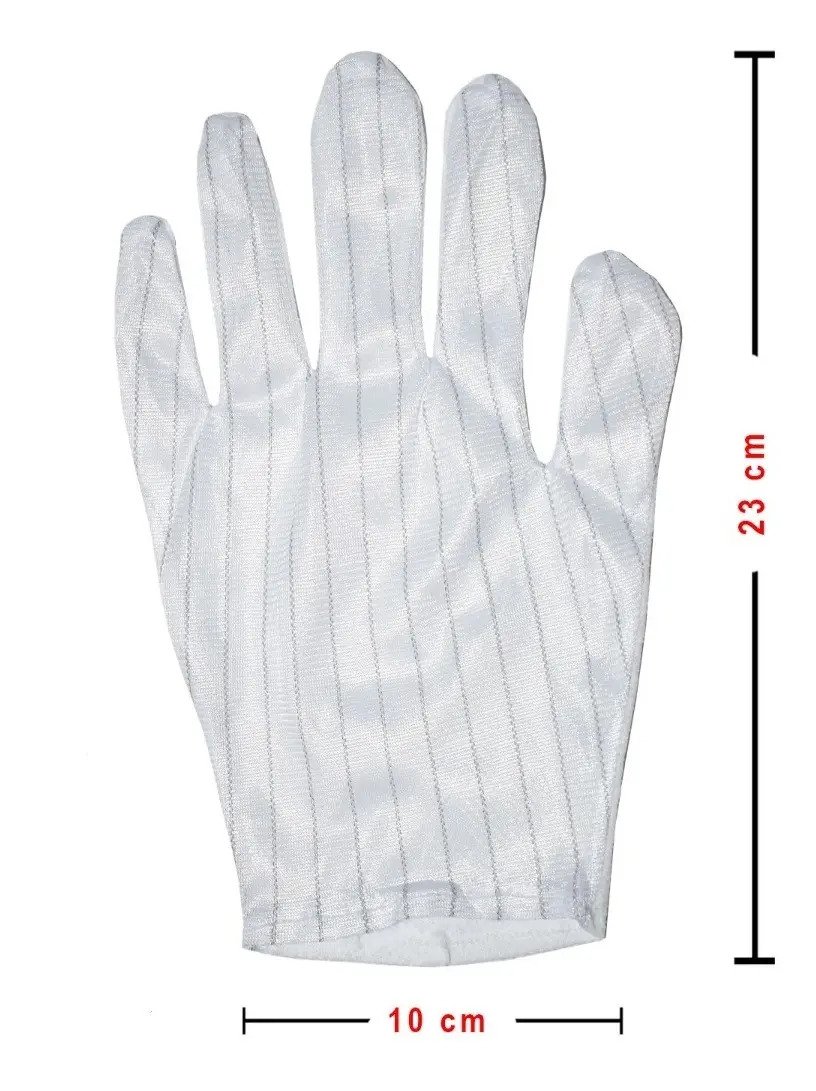 Imagen 2 de 7 de Par De Guantes De Nylon Antiestáticos Electronica, Celulares