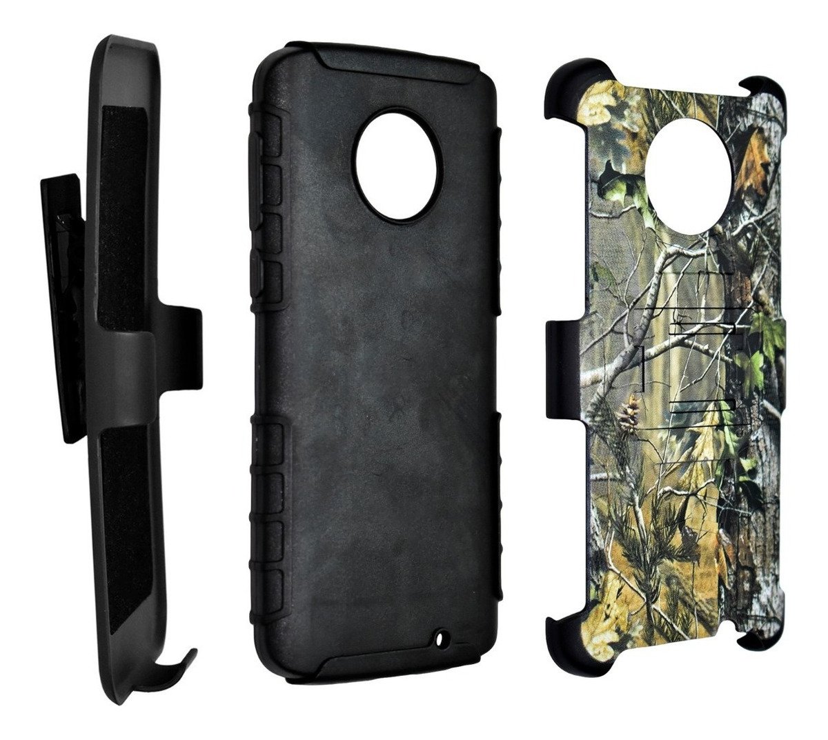 Funda Uso Rudo Camuflage 3 En 1 Para Motorola Moto G6 Plus