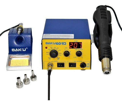 Estacion De Calor Bk- 601d Baku Cautin + Pistola Original