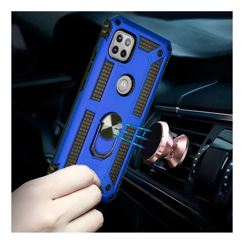 Funda Anillo Magnetica Case Uso Rudo Para Modelos Motorola