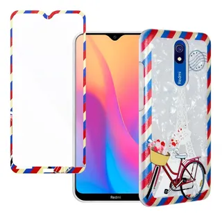 Mica + Funda Contra Golpes Diseño 3d Dama Para Cel Xiaomi