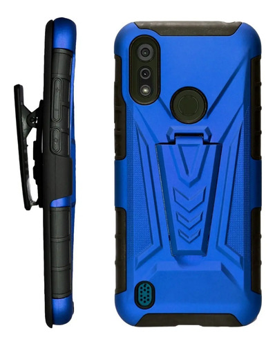 Funda Moss Uso Rudo 3 En 1 Colores Para Motorola E6s 2020