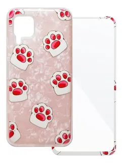 Mica + Funda Contra Golpes Diseño 3d Dama Huawei