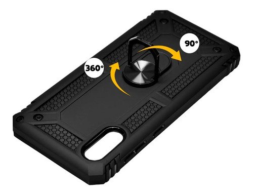 Imagen 3 de 7 de Funda Anillo Magnetica Case Uso Rudo Modelos Samsung Galaxy