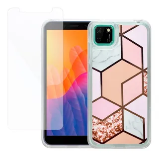 Mica + Funda Contra Golpes Diseño Dali Para Huawei