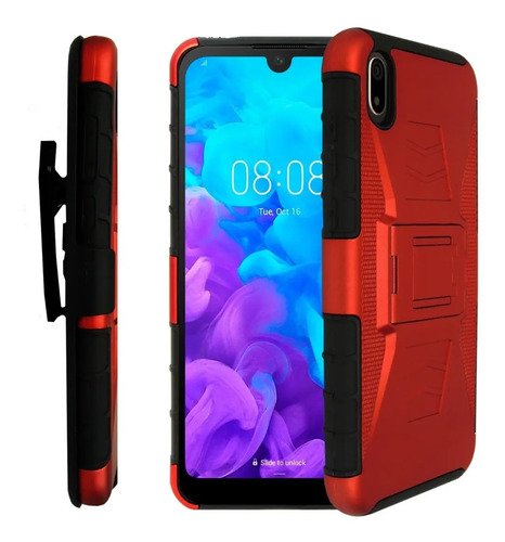 Funda Uso Rudo 3 En 1 Colores Huawei Y5 2019