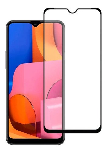 Mica Cristal Templado 10d 9d Marco Negro Modelos Samsung