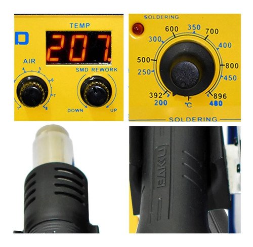 Estacion De Calor Bk- 601d Baku Cautin + Pistola Original