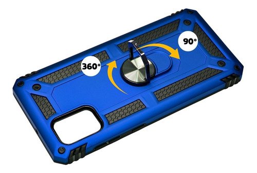 Imagen 5 de 9 de Funda Anillo Magnetica Moss Case Uso Rudo Para Samsung