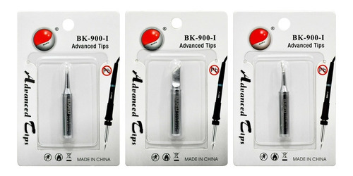 puntas para cautin de repuesto  baku 9033 !! originales!! 3pz